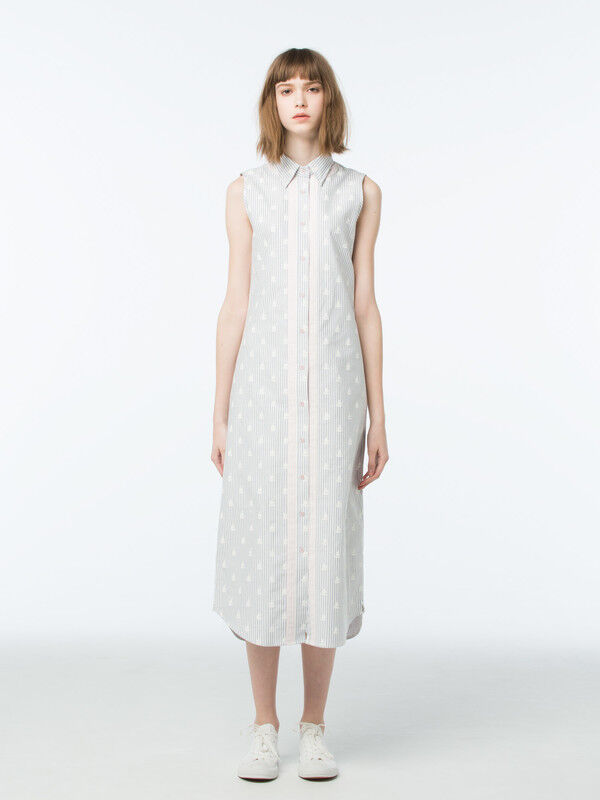 KOE THOM BROWNE WOMENS LONG SHIRTDRESS