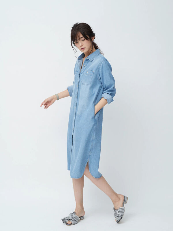 デニムシャツワンピース Koe コエ 公式 通販サイト Koe コエ のワンピース