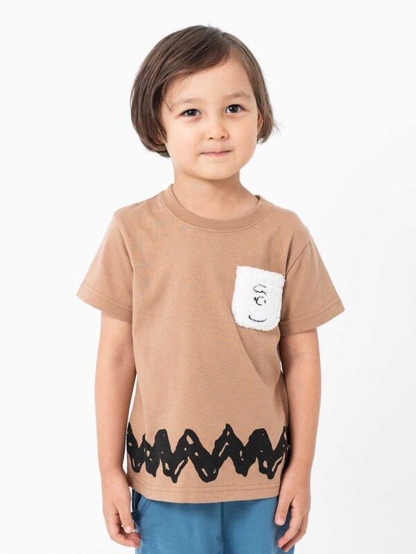 Kids チャーリー ブラウンポケット半袖tシャツ Koe コエ 公式 通販サイト Koe コエ のカットソー
