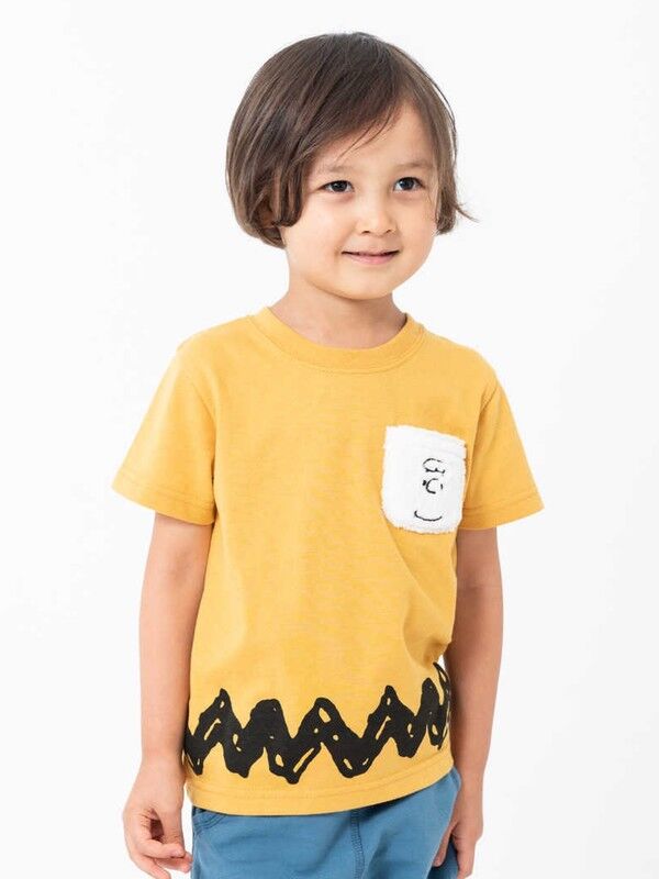 Kids チャーリー ブラウンポケット半袖tシャツ Koe コエ 公式 通販サイト Koe コエ のカットソー