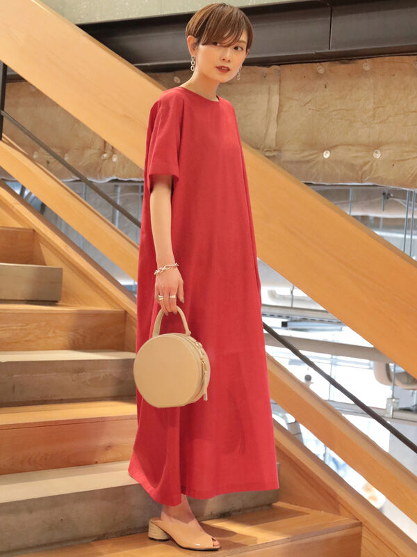 リネン混ワンピース Koe コエ 公式 通販サイト Koe コエ のワンピース