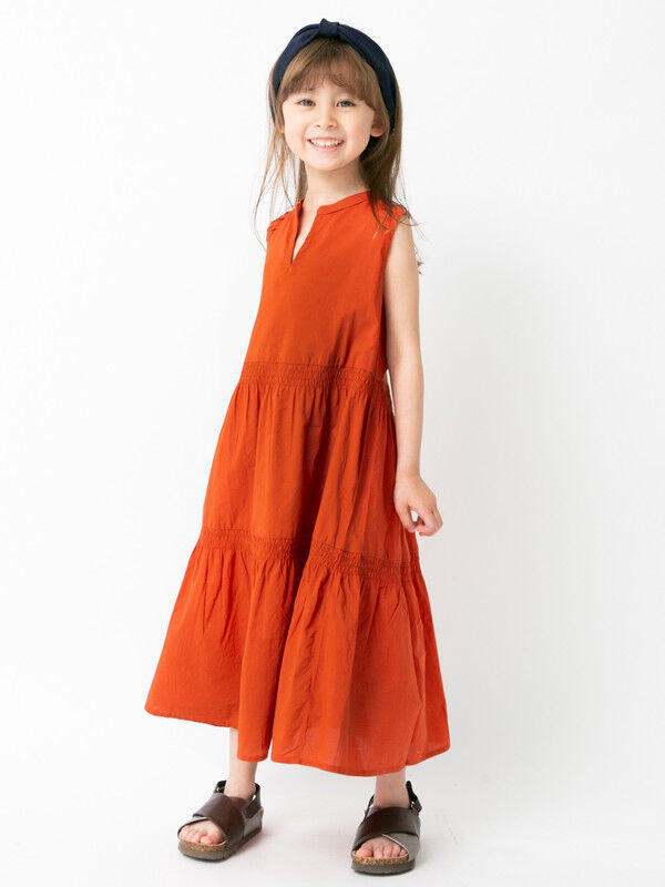 Kids ノースリーブシャーリングワンピース A1ccu Koe コエ Koe Kid S コエキッズ のワンピースアイテム Koe コエ 公式 通販サイト