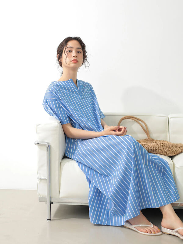 キーネック半袖ワンピース Koe コエ 公式 通販サイト Koe コエ のワンピース