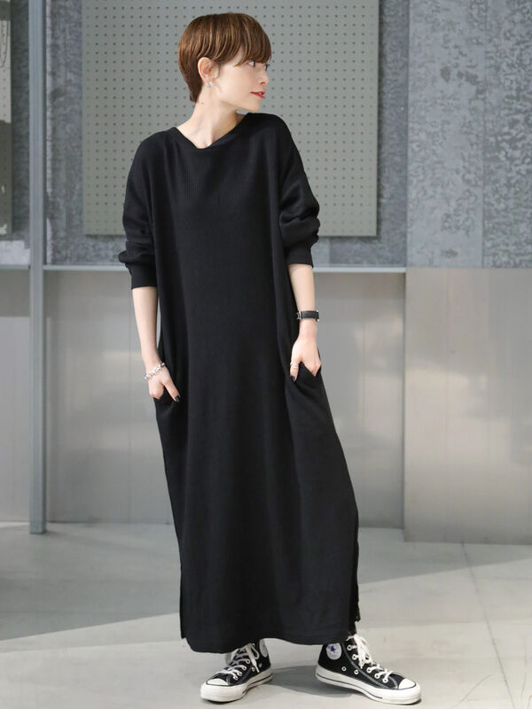 前後2way ワッフルワンピース Koe コエ 公式 通販サイト Koe コエ のワンピース