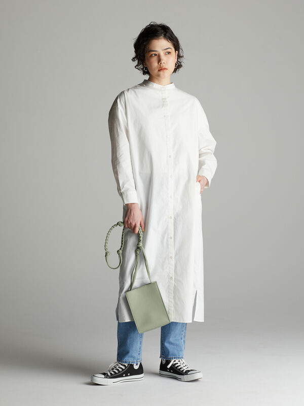 バンドカラーシャツワンピース Koe コエ 公式 通販サイト Koe コエ のワンピース