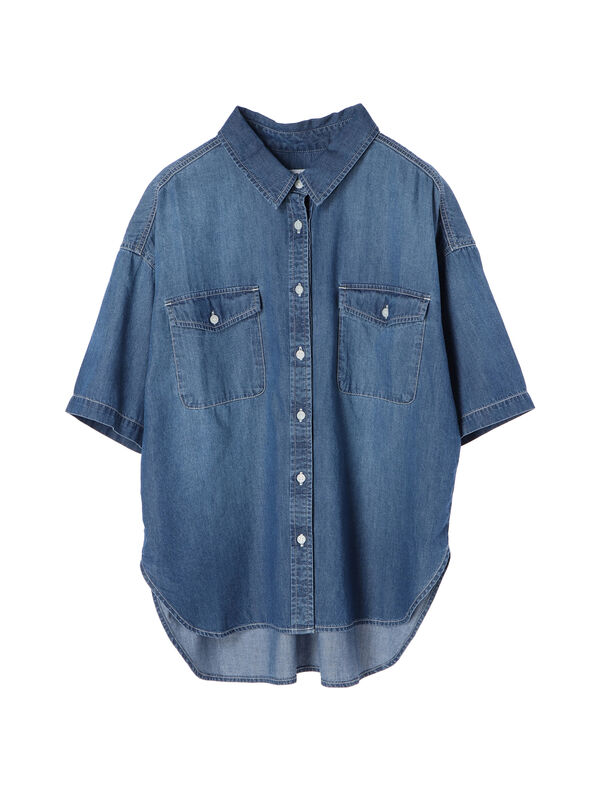 デニム半袖シャツ Koe コエ 公式 通販サイト Koe コエ のシャツ ブラウス