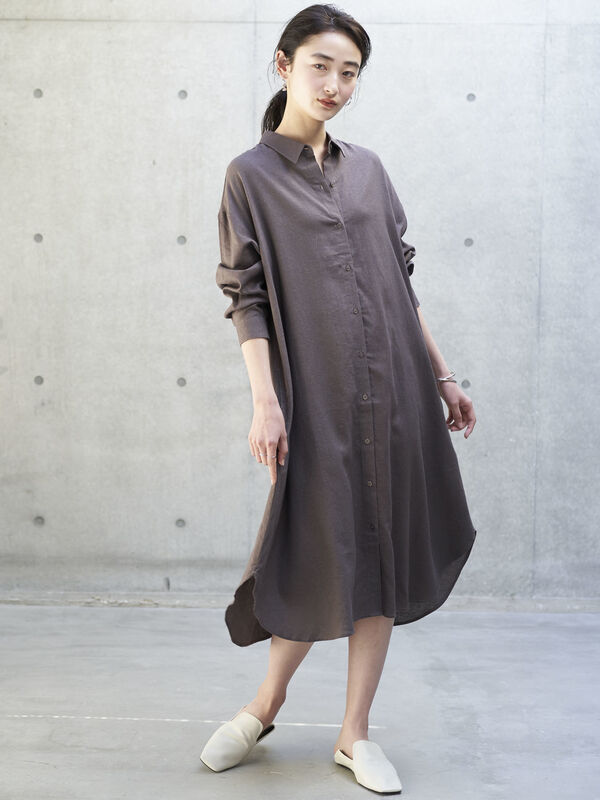 リネンシャツワンピース Koe コエ 公式 通販サイト Koe コエ のワンピース