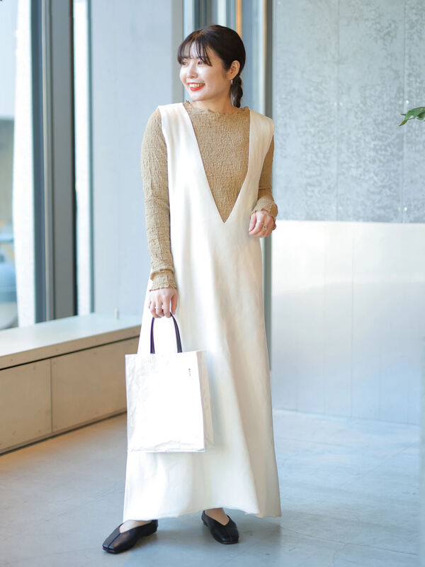 ミラノリブaラインワンピース Koe コエ 公式 通販サイト Koe コエ のワンピース