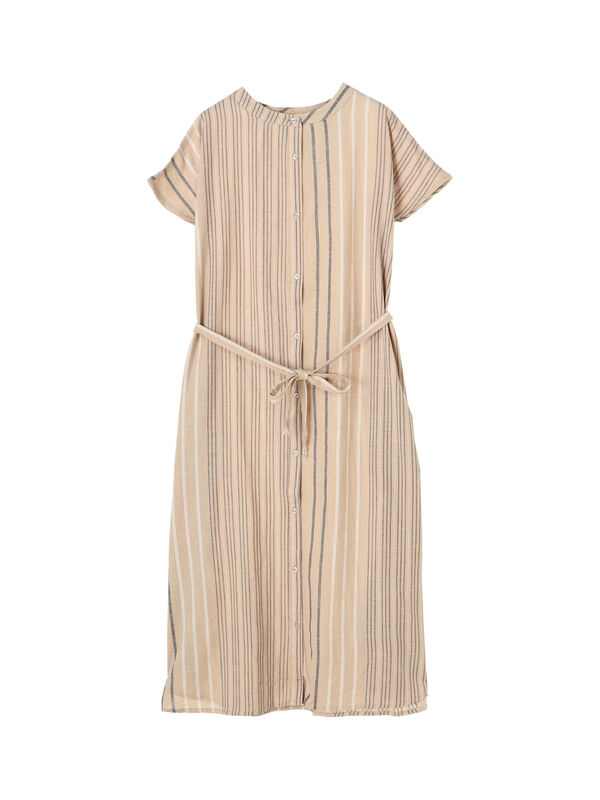 スラブストライプシャツワンピース Koe コエ 公式 通販サイト Koe コエ のワンピース