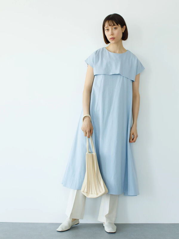 2wayビッグカラーaラインワンピース Koe コエ 公式 通販サイト Koe コエ のワンピース